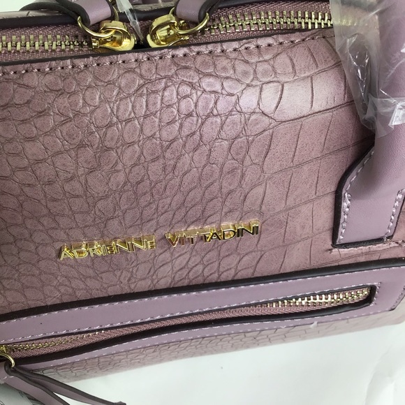 ADRIENNE VITTADINI | Croco Satchel Lilac - Picture 7 of 15
